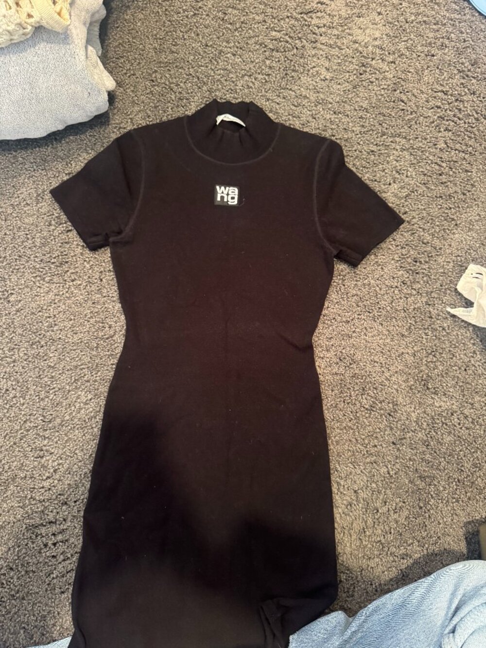 T by Alexander Wang Black Mini Dress